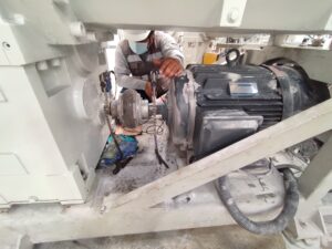 Alineamiento Laser de una extrusora